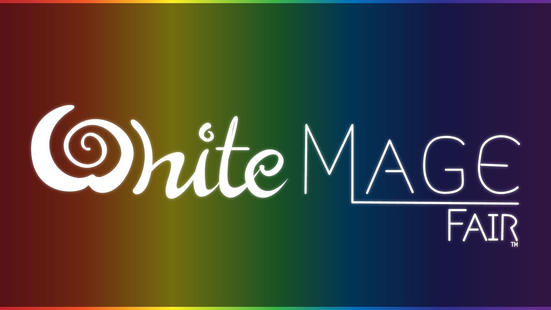 White Mage Fair Logo - Rainbow Version